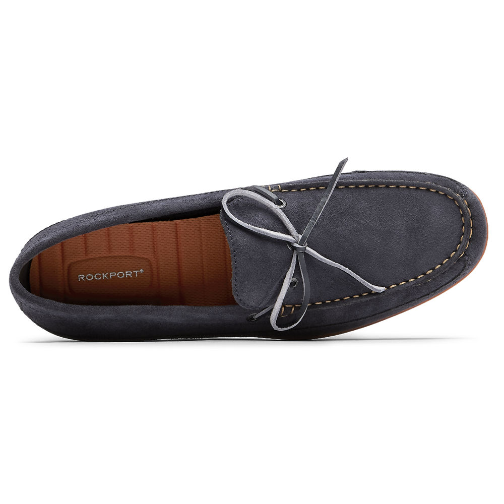 Rockport Mens Malcom Tie - Loafers Navy - KQR930215